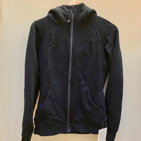 ✨️Sold✨️Lululemon Scuba Full-Zip Hoodie Black Size 8 - Picture 2 of 4